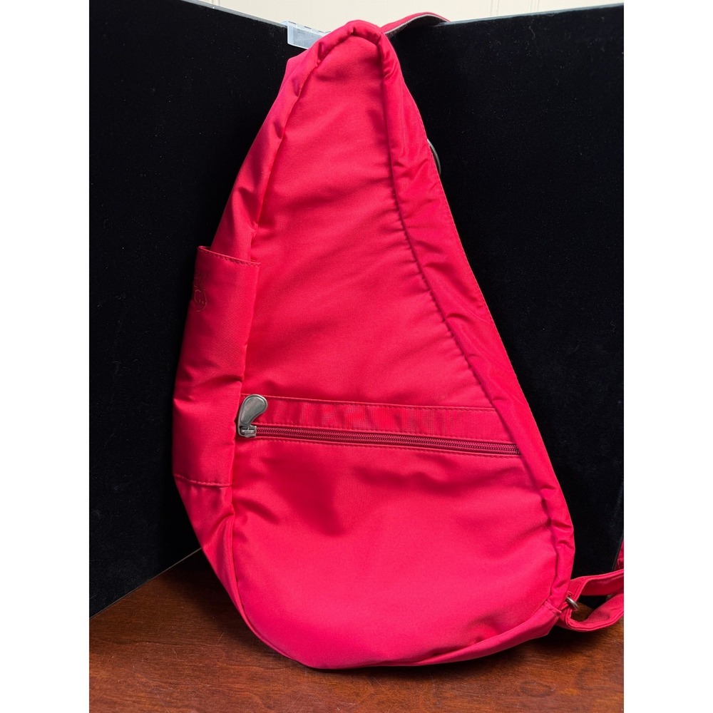 AmeriBag Healthy Back Bag Red Microfiber Small Ergonomic Sling Backpack 7103-RD